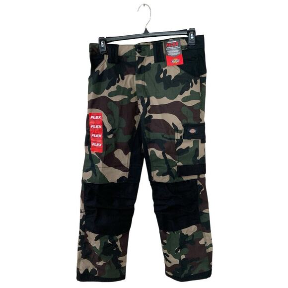 Dickies Flex Camo Cargo Pants 32x30 Utility Pockets Stretch Camouflage Workwear - Picture 1 of 13